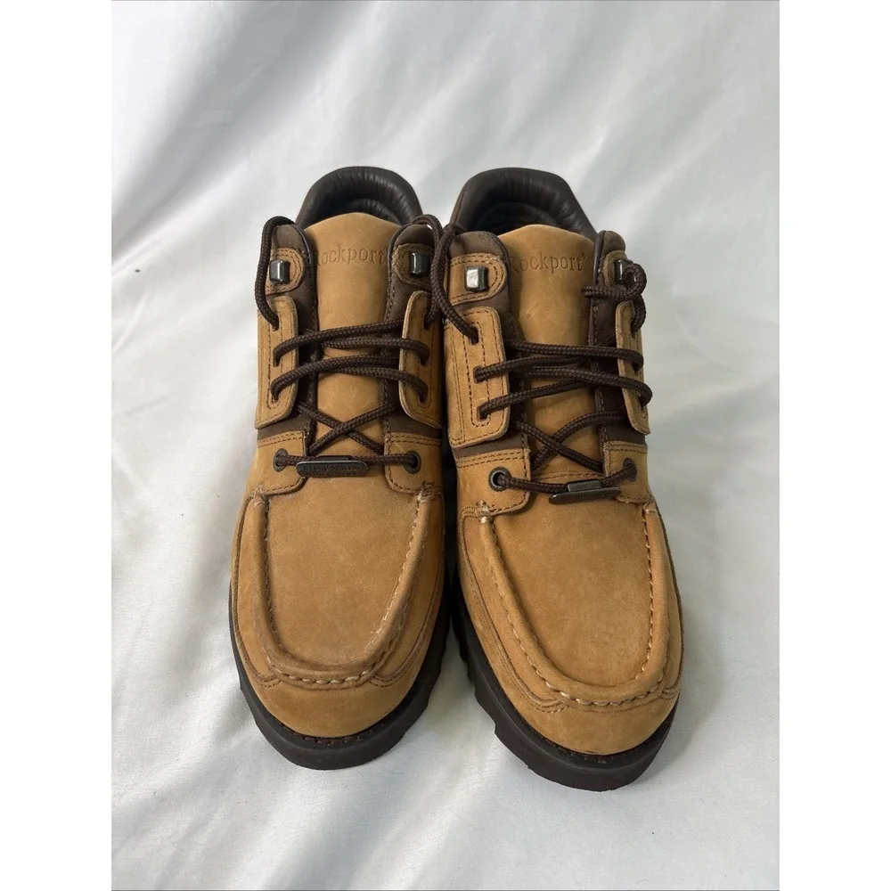 Rockport XCS Umbwe II Trail Boots Men's 8M Wheat Tan Leather Waterproof Hiking
